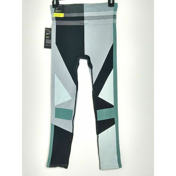 Nike Sculpt Lux Icon Clash 7/8 Seamless Training Tights Womens S NEW CJ4135-097 - Picture 7 of 11